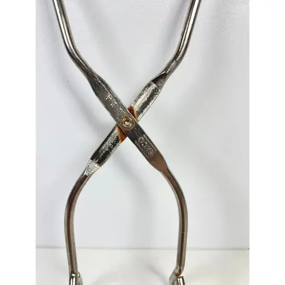 ECKO Kitchen Tongs Stainless Steel Cooking Grab Grasp Flip Utensil Vintage 8" - Picture 2 of 5